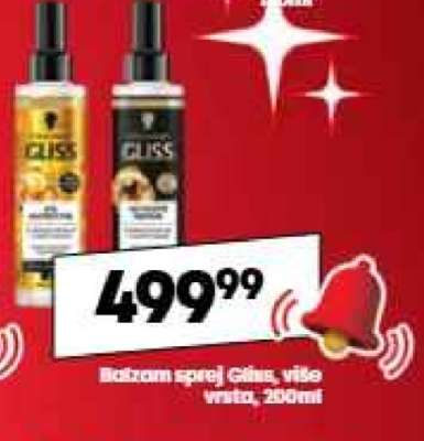 Bezoplach sprej Gliss, více vůní, 200ml