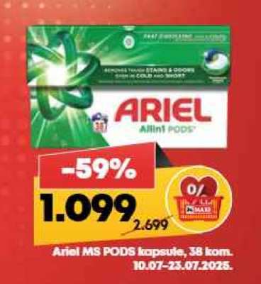 Ariel MS PODS kapsule, 38 kom.