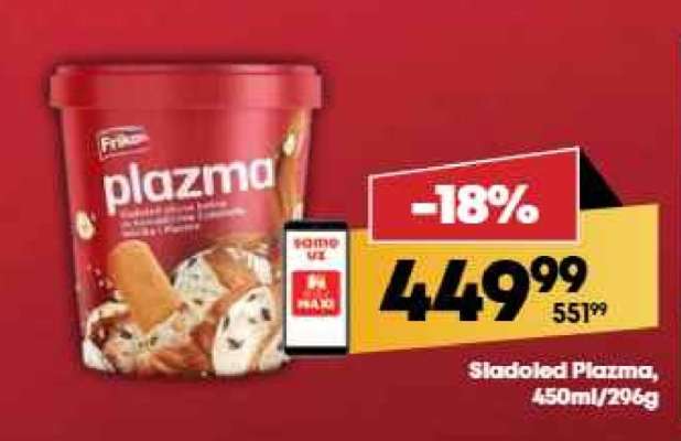Sladoled Plazma 450ml 296g