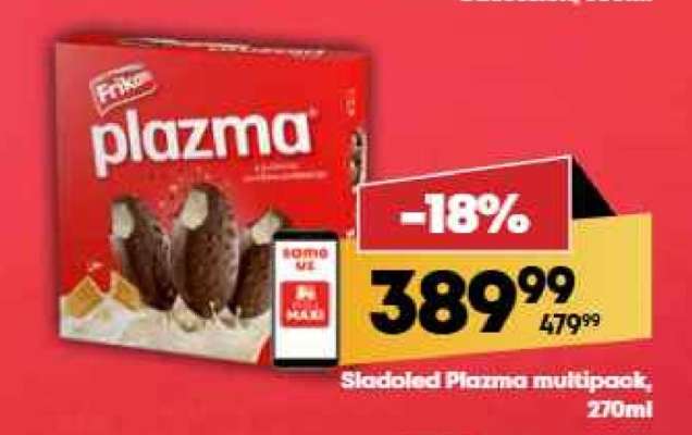 Sladoled Plazma multipack, 270ml