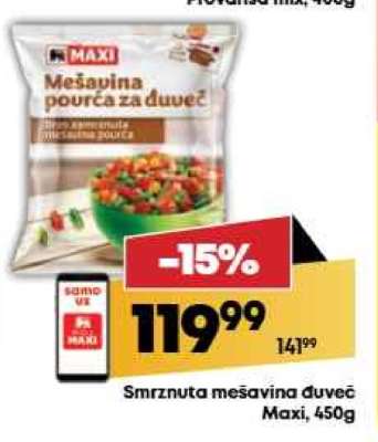 Smrznuta mešavina đuveč Maxi 450g