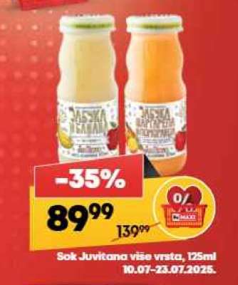 Sok Juvitana više vrsta 125ml