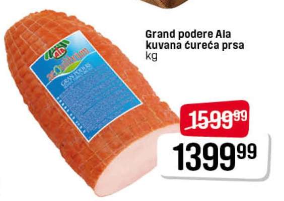 Grand podere Ala kuvana ćureća prsa