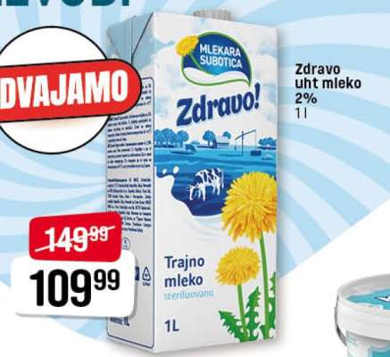 Zdravo UHT mleko 2%