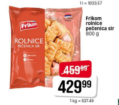 Frikom rolnice pečenica sir