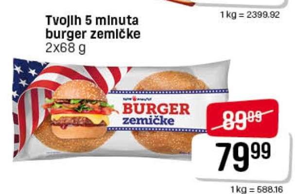 Tvojih 5 minuta burger zemičke