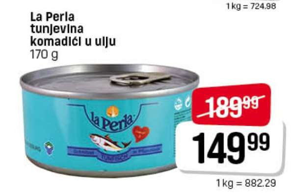 La Perla tunjevina komadići u ulju