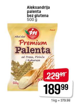 Aleksandrija palenta bez glutena