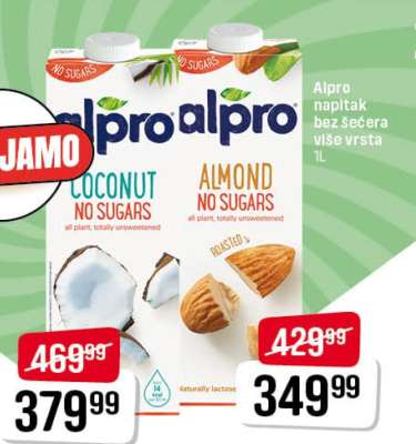Alpro nápoj bez šecera