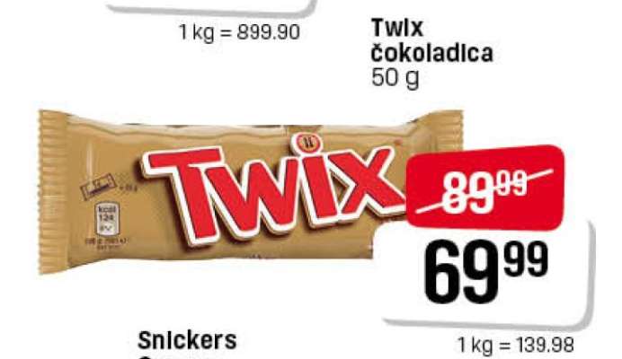 Twix čokoladica 50 g