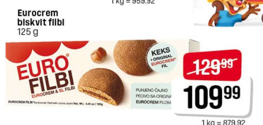 Eurocrem biskvit filbl