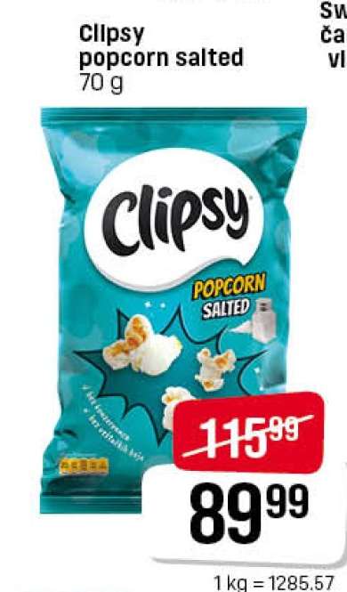 Clipsy popcorn salted