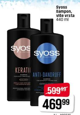 Syoss šampon, više vrsta