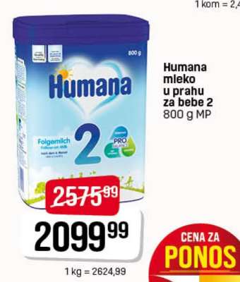 Humana mleko u prahu za bebe 2