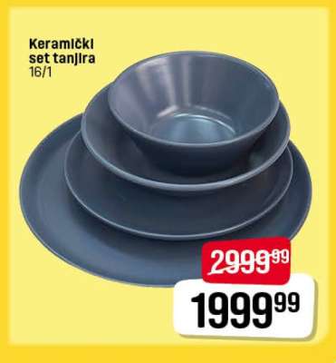 Keramički set tanjira 16/1