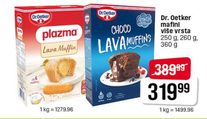 Dr. Oetker mafini više vrsta