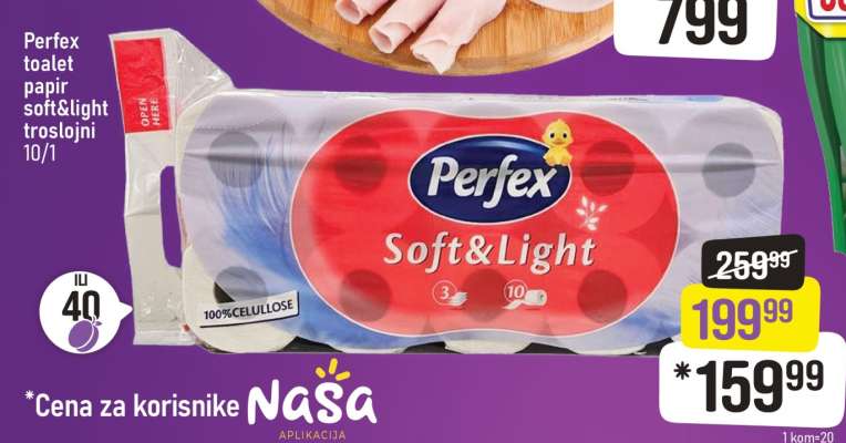 Perfex toilet paper Soft&Light 10/1