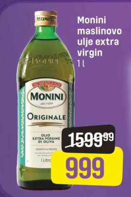 Monini maslinovo ulje extra virgin 1 l