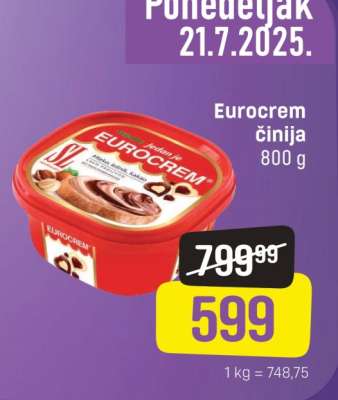 Eurocrem činija