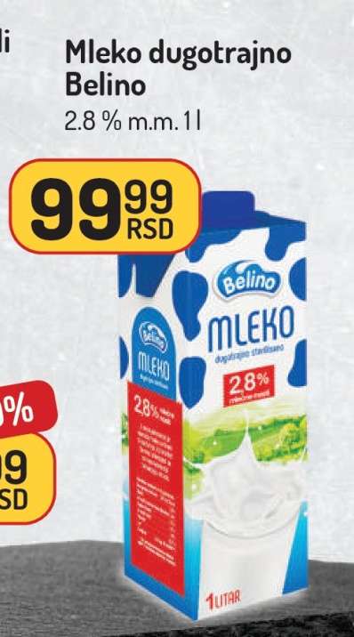 Mleko dugotrajno Belino