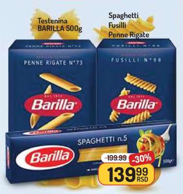 Testenina Barilla 500g