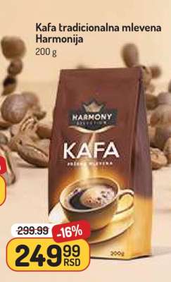 Kafa tradicionalna mlevena harmonija