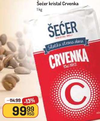 ŠEĆER KRISTAL Crvenka