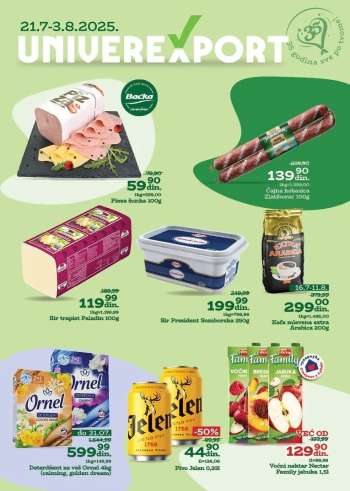 Univerexport katalog - 21.07.2025 - 03.08.2025.