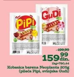 Kobasica barena Neoplanta 205g