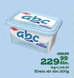 Krem sir ABC 200g