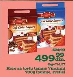 KORE ZA TORTU TAMNE VINCINNI