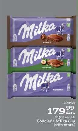 Čokolada Milka 80g