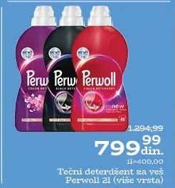 Tečni deterdžent za veš Perwoll 2l (više vrsta)