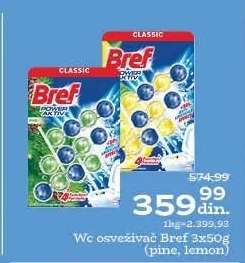 WC osveživač Bref 3x50g