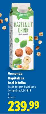 Vemondo Napitak na bazi lešnika