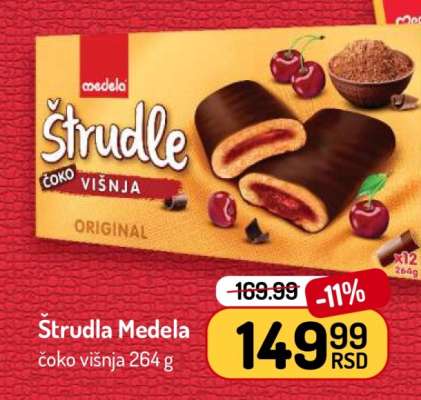Štrudla Medela čoko višnja 264 g