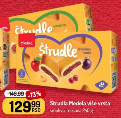 Štrudla Medela više vrsta