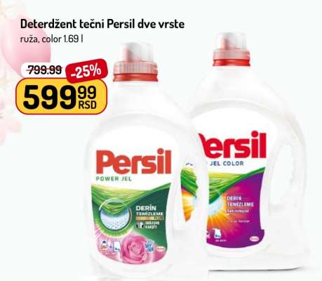 Deterdžent tečni Persil dve vrste