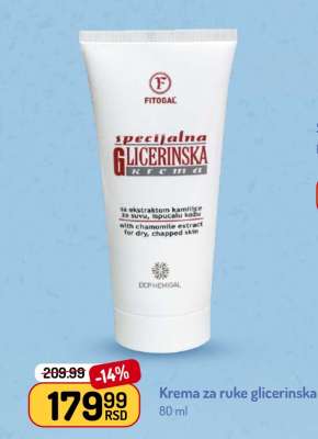 Krema za ruke glicerinska