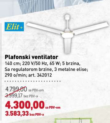 Plafonski ventilator