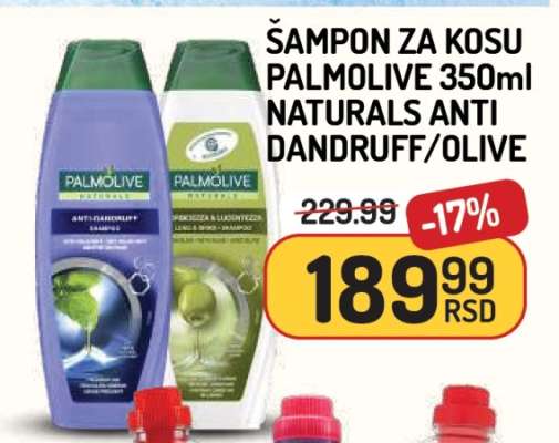 Šampon za kosu Palmolive 350ml Naturals Anti Dandruff/Olive
