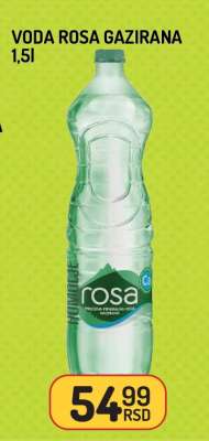 Voda Rosa Gazirana