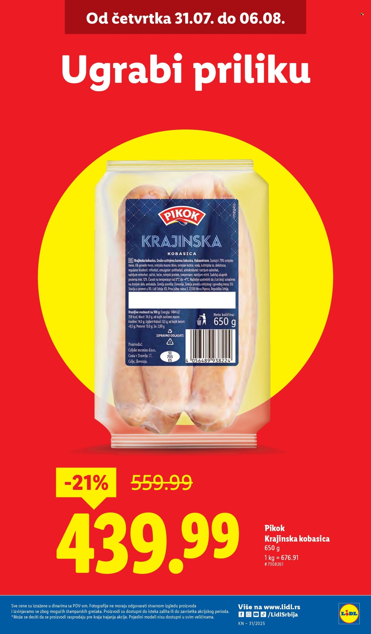 Lidl katalog - 31.07.2025 - 06.08.2025. Stranica 3