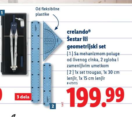 crelando® Šestar ili geometrijski set