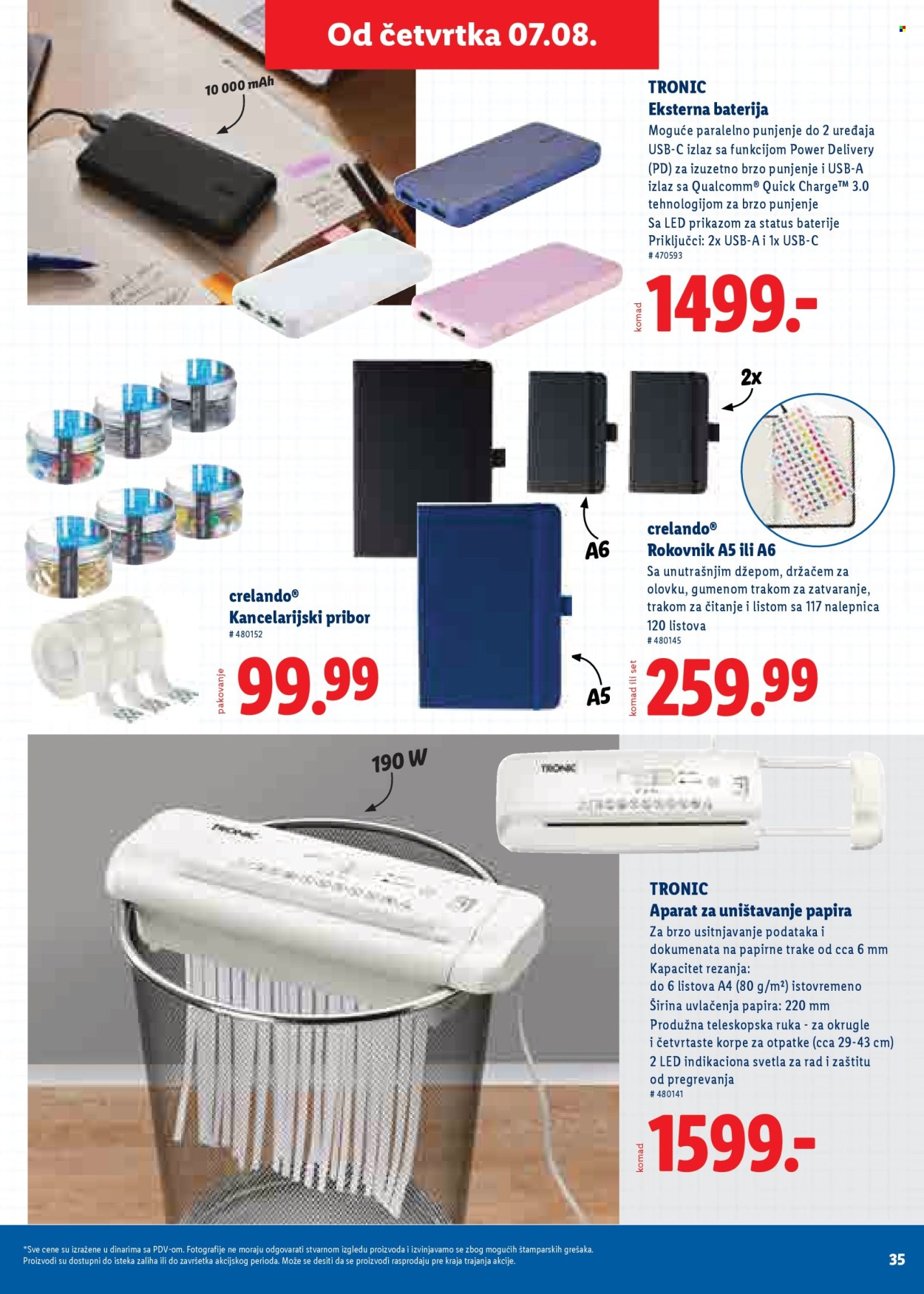 Lidl katalog. Stranica 35