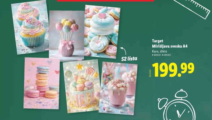 Target Mirisljava sveska A4