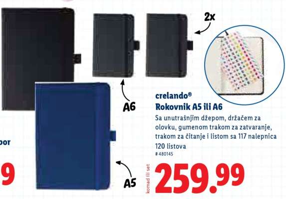 crelando® Rokovnik A5 ili A6
