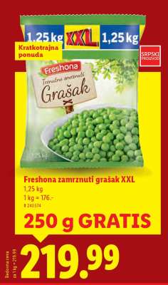 Freshona Zamrznuti grašak XXL