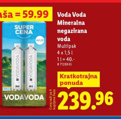 Voda Voda Mineralna negazirana voda