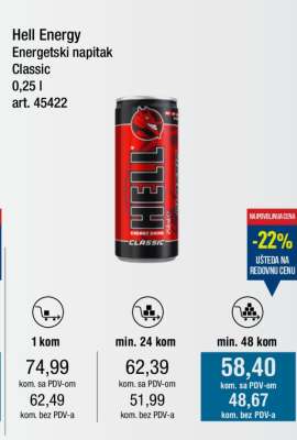 Hell Energy Energetski napitak Classic